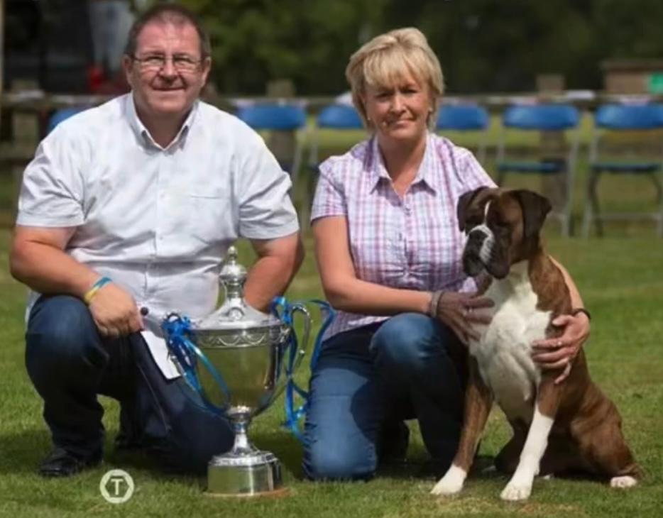 Ella seen here winning the prestigious Champion of Champions trophy for the second time.